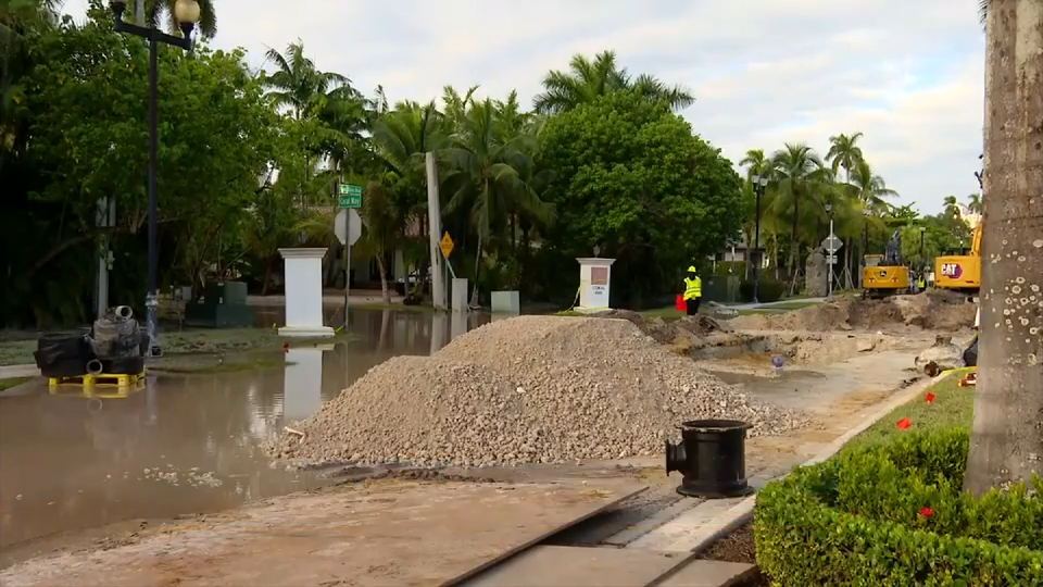 Repairs underway for water leak near Las Olas Blvd at Coral Way — WSVN 7 Broward, Odessa Community news